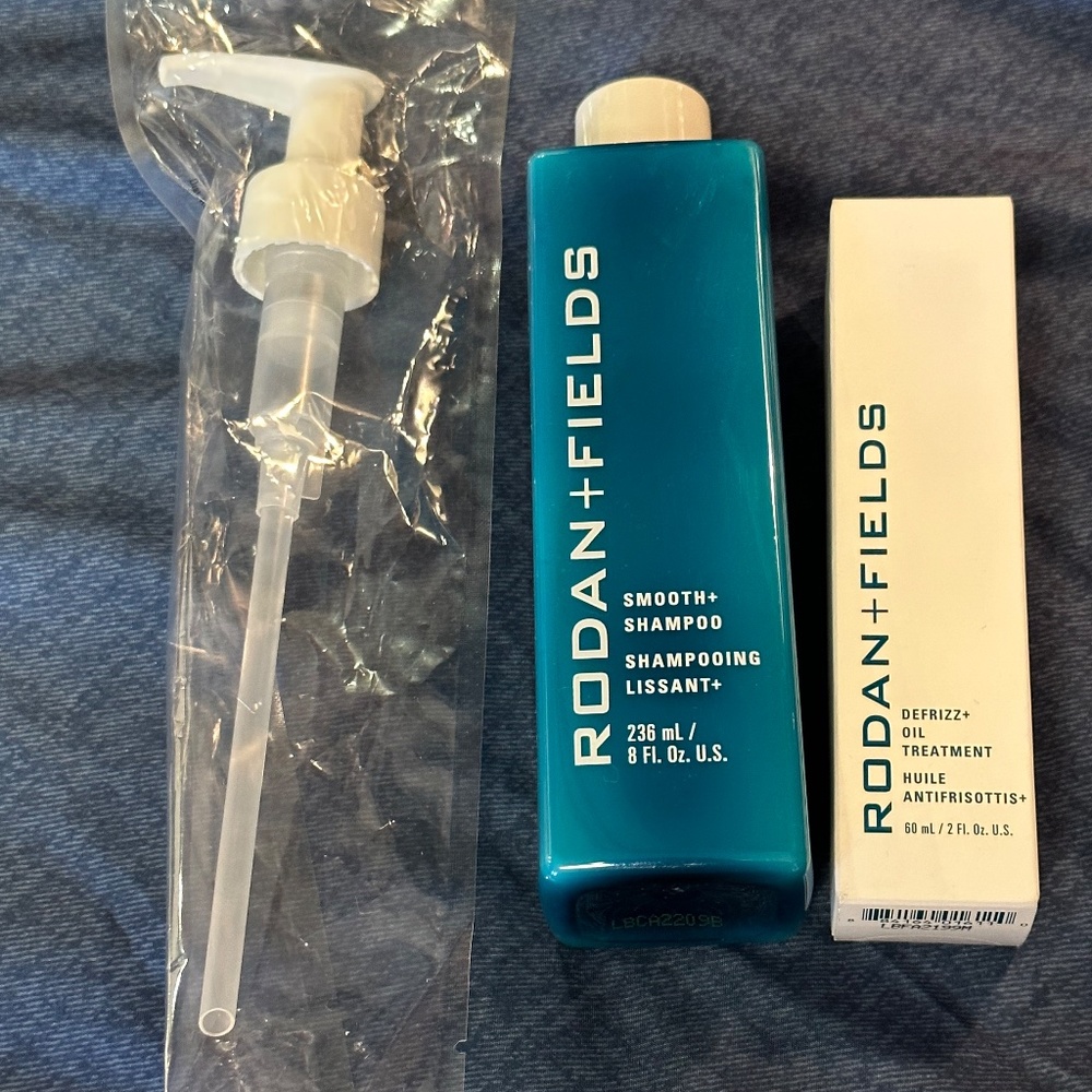 NEW, Rodan + and Fields Smooth+ Shampoo and Defrizz+ Oil Treatment
